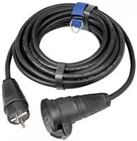 SIROX 344.510 Strom Verl&auml;ngerungskabel Schwarz 10m H07RN-F 3G 1,5mm2