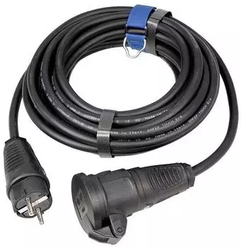 SIROX Verl&auml;ngerungskabel H07RN-F 3G1,5mm&sup2; 10m schwarz (344.510)