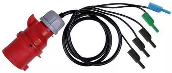 Metrel A 1642 Messadapter CEE-Kupplung 32A 5-polig auf Bananenstecker 4mm (20992855)