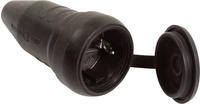 As Schwabe 60419 Schutzkontaktkupplung 230 V Schwarz Ip44