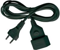 Brennenstuhl - 1161800 Strom Verl&auml;ngerungskabel Schwarz 5.00 M H03vvh2-f 2x 0,75 Mm2