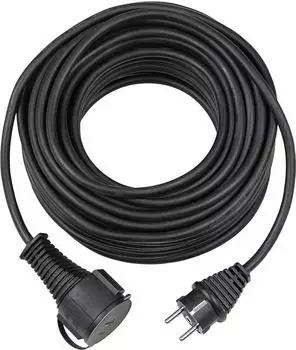 Brennenstuhl Qualitäts-Gummikabel 25m IP 44 schwarz (1161470)