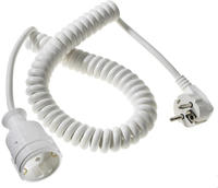 AS Schwabe 70412 Strom Verl&auml;ngerungskabel 16 A Wei&szlig; 2.50 m H05VV-F 3G 1,5 mm2