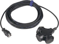 SIROX 345.503 Strom Verl&auml;ngerungskabel 16A Schwarz 3.00m H07RN-F 3G 1,5mm2