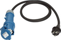 Adapterleitung 1,5m CEE-Kuppl.+Schu.-Steck.