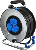 As-schwabe - Metallkabeltrommel Mit Schutzisolierung 33m H07rn-f 3g2,5 Ip44