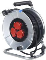 Metallkabeltrommel 230v 50m H05rr-f 3g1,5 Ip44