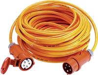 as-Schwabe CEE-Verl&auml;ngerung 16A,25m H07BQ-F5G2,5 orange 400V