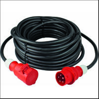 AS Schwabe 60595 Strom Verl&auml;ngerungskabel 16 A Schwarz 5.00 m H07RN-F 5G 1,5 mm2 mit