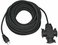 Brennenstuhl 1167820301 Verl&auml;ngerungskabel 25 m 3 AC-Ausg&auml;nge Drau&szlig;en Schwarz