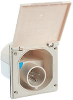 Cee Caravan-einspeisungsstecker 3-polig Wei&szlig; 230v 16a Ip44