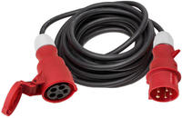 WEING&Auml;RTNER 00421 CEE-Verl&auml;ngerung 16 A 400 V 10m H07RN-F 5x1,5mm2 schwarz IP44
