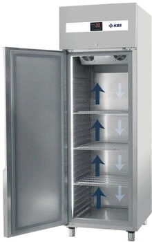 KBS 60521030 Edelstahltiefkühlschrank 610 Liter Türanschlag Links 693x856x2119 mm GN 2/1