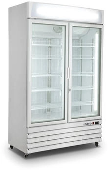 Saro Tiefkühlschrank Mit Glastür - 2-Türig Modell D 800, Weiß