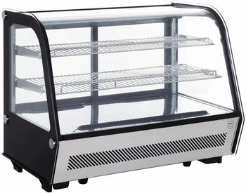 Metro Professional Tisch-Kühlvitrine GCV1130, 88 x 56.8 x 68.6 cm, 130 L, silber / schwarz - Multi-material 113934