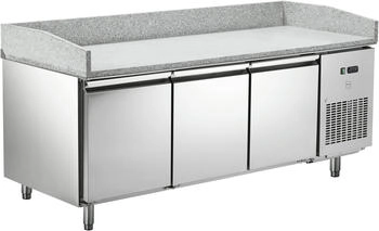Metro Professional Pizzatisch GPT3100, Edelstahl, 201.8 x 80 x 100 cm, 362 L, silber - silber Edelstahl