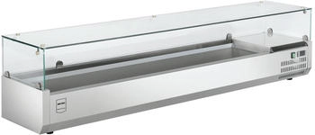 Metro Professional Kühlaufsatz GHS2200, Edelstahl / Glas, 200 x 39.5 x 47.5 cm, 73 L, 135 W, kompatibel mit GPT3100, silber - Edelstahl