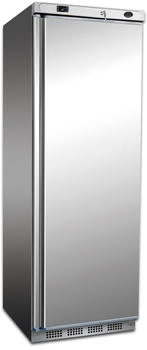Wimar Gastro Edelstahl Kühlschrank Gewerbekühlschrank Lagerkühlschrank 1 Tür 0/+8°C 350 L - weiß Edelstahl WR UK400SS