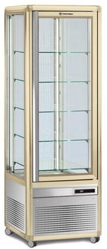 KBS Panoramavitrine Snelle 351 Q LED (bronze) 5 feste Glasablagen