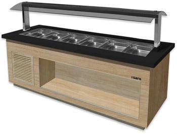 Saro Salatbar für 6x 1/1 GN, PREMIUM LINE SB-K230 OAK 366-2715 , 1 Stück