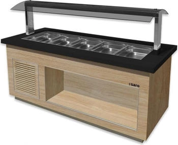 Saro Salatbar für 5x 1/1 GN, PREMIUM LINE SB-K200 OAK 366-2710 , 1 Stück