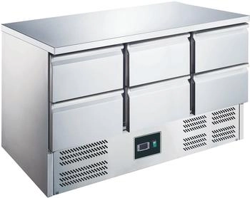 Saro Gekühlter Arbeitstisch mit 6 Schubladen Modell ES903S/S Top 0/6 (465-1035)