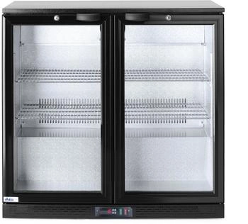 Hendi Bar Kühlschrank doppeltürig mit LED-Innenbeleuchtung (235829)