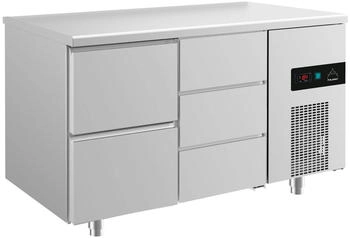 A&S polarny Gastro Edelstahl Kühltisch Umluft 2/3 Schubladen 1400x700x850mm -2/+8°C 281l Edelstahl KT2ZD