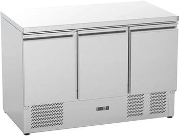 Stalgast Edelstahl Kühltisch, 3-türig, GN 1/1, Serie Starline