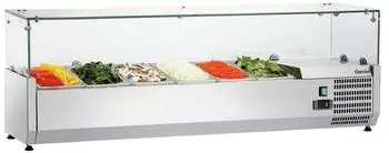 Bartscher K&uuml;hlaufsatzvitrine GL4-1401