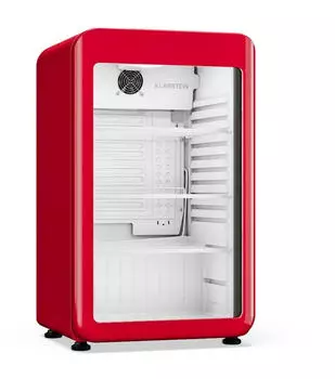 Klarstein Audrey Evo Glastür 95 L rot