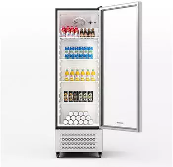 Klarstein GrandCooler Getränkekühlschrank 306 L silber