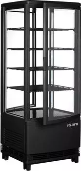 Saro SC 100 DT K&uuml;hlvitrine Doppelt&uuml;r 98L schwarz (330-1015)