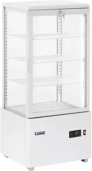 Royal Catering K&uuml;hlvitrine 78L 4 Ebenen, wei&szlig;, abschlie&szlig;bar (RCCC-78-WT)