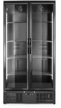 Arktic Back Bar Kühlschrank 2-türig 384L 230V/365W schwarz (900x530x1820mm)