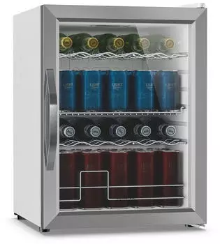 Klarstein Beersafe 60L Getr&auml;nkek&uuml;hlschrank, Glast&uuml;r, silber/wei&szlig; (10047762)