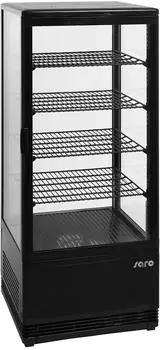 Saro Umluftkühlvitrine SC 100 schwarz