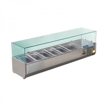 Polar Aufsatzkühlvitrine 5 x GN 1/3 + 1 x GN 1/2 5050984317385 (GD876)