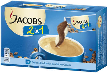 Jacobs 2in1 Löslicher Kaffee mit Kaffeeweißer (10 Stk.)