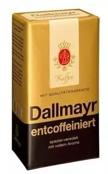 Dallmayr entcoffeiniert gemahlen (500 g) – Dallmayr entcoffeiniert gemahlen (500 g) – Genuss ohne Koffein
