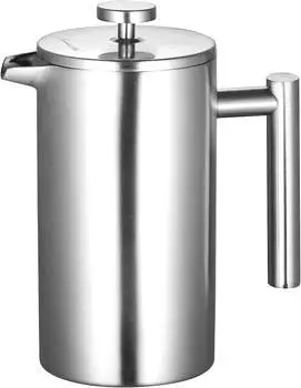 Rosenstein & Söhne Kaffeezubereiter French-Press Edelstahl 1 Liter