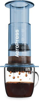 AeroPress Coffee Maker Clear Blue