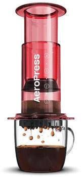 AeroPress Coffee Maker Clear Red