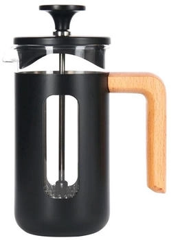 La Cafetiere Cafetière 3 Tassen Edelstahl Schwarz Pisa