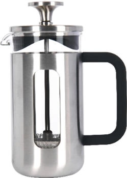La Cafetiere Pisa Kaffeebereiter aus Edelstahl für 3 Tassen silberfarben in Geschenkverpackung Silber