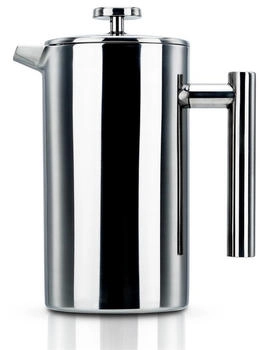 Intirilife Kaffeekanne 1l Kaffeebereiter französischem Pressensystem Edelstahl Kaffeepresse Intirilife Kaffeekanne 1l Kaffeebereiter französischem Pressensystem Edelstahl Kaffeepresse