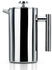 Intirilife Kaffeekanne 1l Kaffeebereiter französischem Pressensystem Edelstahl Kaffeepresse