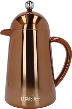 La Cafetiere Havana Kaffeemaschine isoliert Eight Cup Kupfer