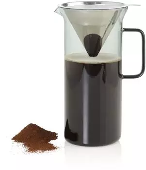 AdHoc Kaffeebereiter IMPACT Glas Grau