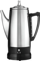 C3 Kaffeebereiter "Perkolator Basic" f&uuml;r 4 bis 12 Tassen besonders bek&ouml;mmlichen und